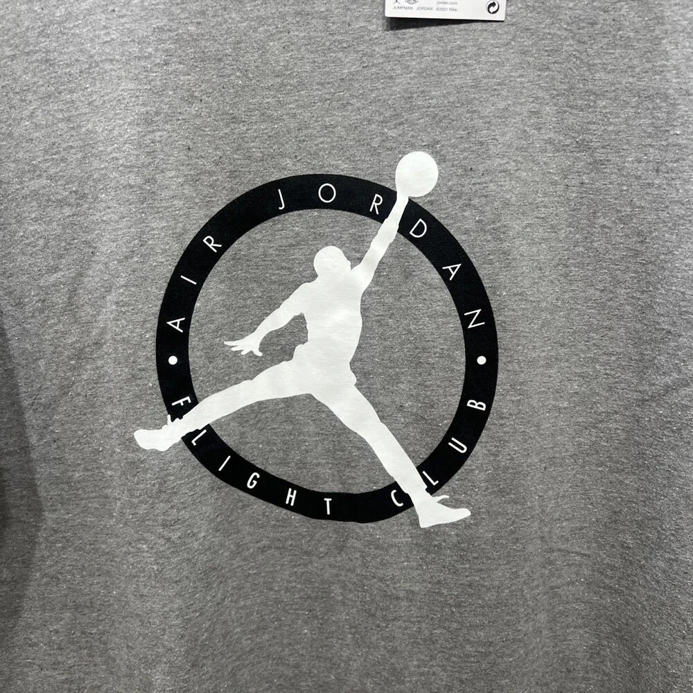 Air Jordan Flight Club Mens Gray Athletic T Shirt Jumpman Sz Med NWT ($37.50)
